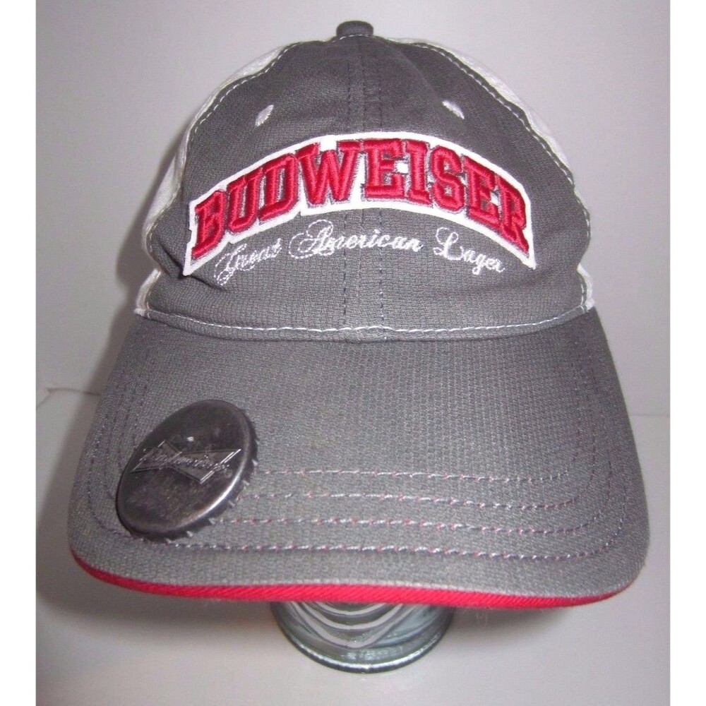 Budweiser Great American Lager Hat Cap - Built In Bottle Opener - Snapback